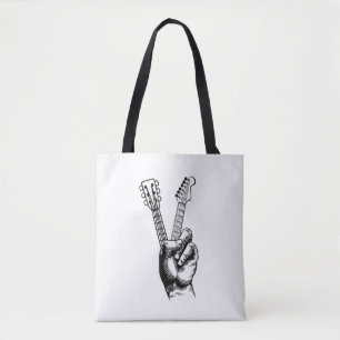 Tote Bag Guitar Lover   Say Hi Guitar