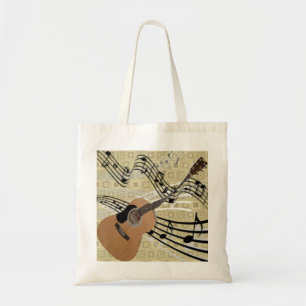 Tote Bag Guitare abstraite Fourre-tout