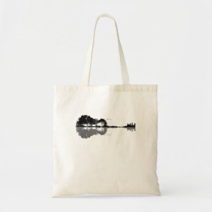 Tote Bag Guitare acoustique Nature Est Musique Basse Guitar