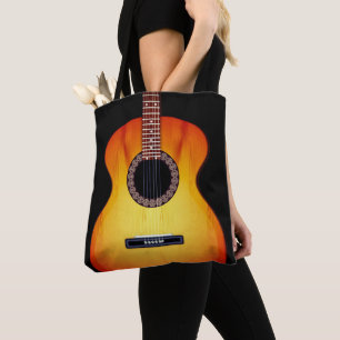 Tote Bag Guitare acoustique noire