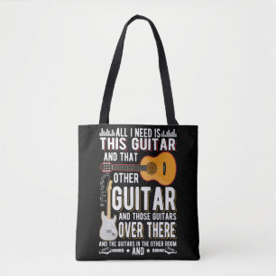 Tote Bag Guitare Collecteur Guitariste Amoureux de la musiq