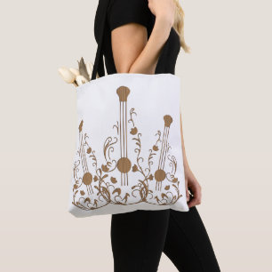 Tote Bag Guitares en bois sculpté