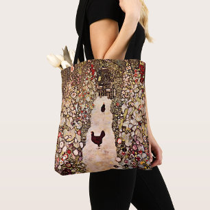 Tote Bag Gustav Klimt Chemin Du Jardin Avec Poulets Vintage