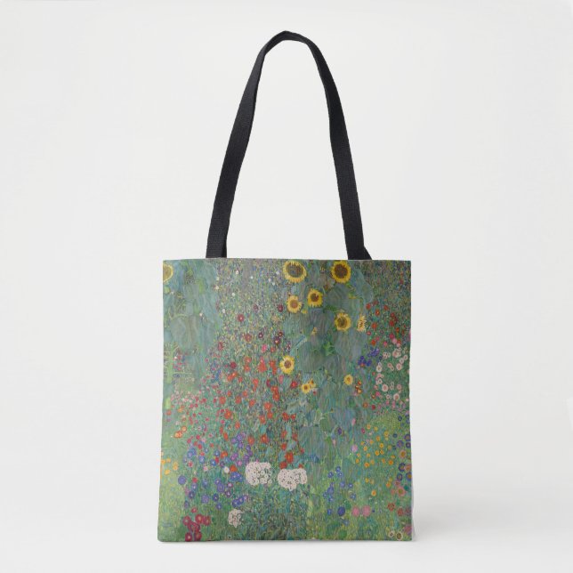 TOTE BAG : GUSTAV KLIMT :FARM GARDEN (Front)
