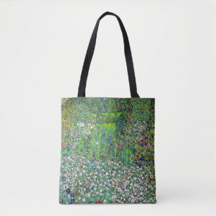 Tote Bag Gustav Klimt - Paysage horticole et sommet d'une c