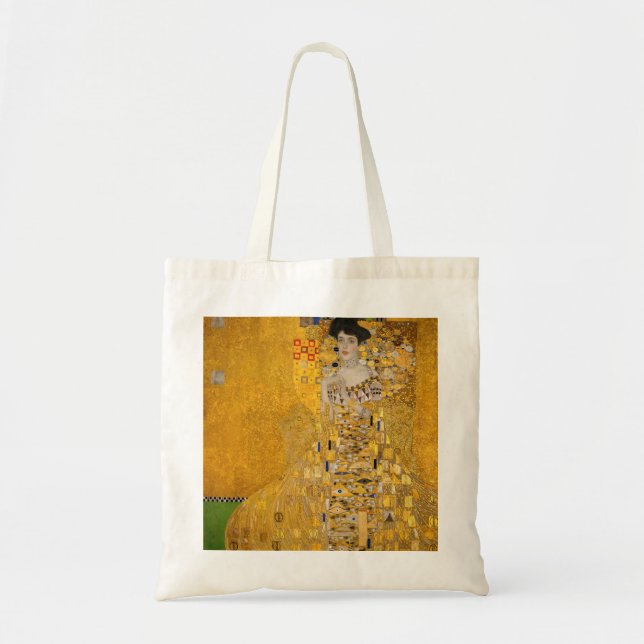 Tote Bag Gustav Klimt - Portrait d'Adele Bloch-Bauer I (Devant)