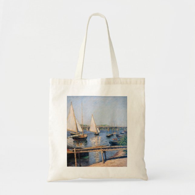 Tote Bag Gustave Caillebotte - Bateaux à voile à Argenteuil (Devant)