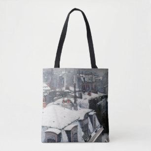 Tote Bag Gustave Caillebotte - Toits dans la neige