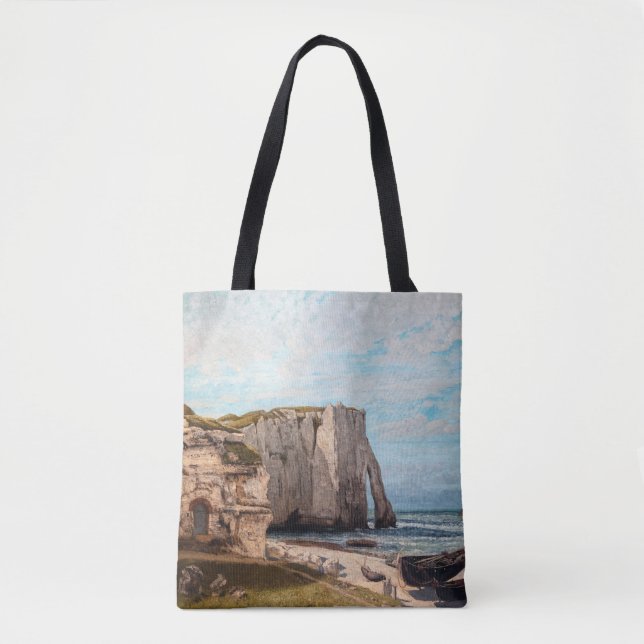 Tote Bag Gustave Courbet - Falaises à Etretat après la temp (Devant)