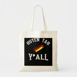 Tote Bag Guten Tag Y'all German Flag Funny Oktoberfest Cade