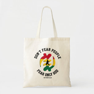 Tote Bag Gye Nyame Adinkra CRAINTE SEULEMENT DIEU Christian