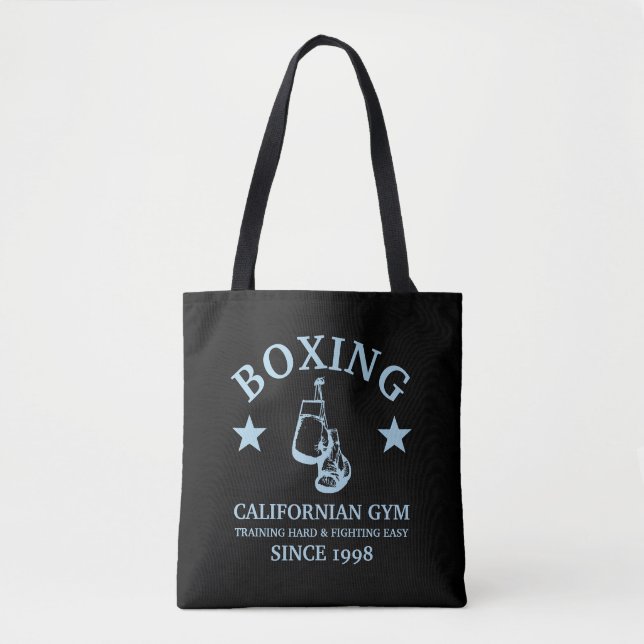 Tote Bag Gymnase De Boxe, Gants Pro (Devant)