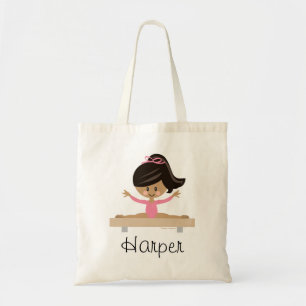 Tote Bag Gymnastique Fille Cheveux Noir Skintone foncé