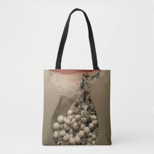 Tote Bag Hachure d'oeufs de tortue de bébé