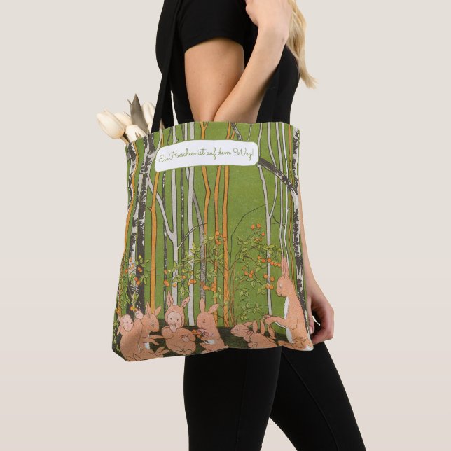 Tote Bag Haeschen Baby Dusche Tasche (De près)