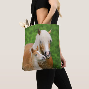 Tote Bag Haflinger Horses Joli Fosse Embrasse maman Photo —
