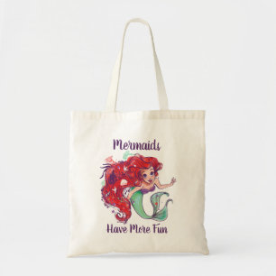 Tote Bag Hair Princesse Ariel Ariel aquarelle décorée