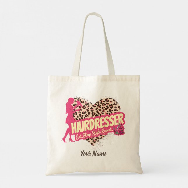 Tote Bag Hairtraver leopard Hair Hustler Hairstylist (Dos)