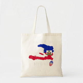 Tote Bag Haïti est dans mon ADN drapeau haïtien jour Fierté
