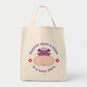 Tote Bag Hallie - Plus heureux qu'un hippopotame dans une j