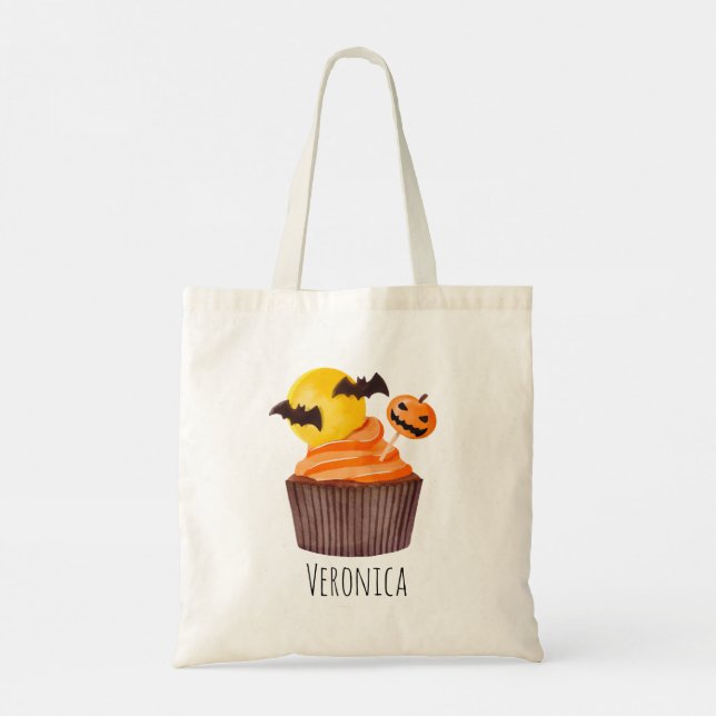 Tote Bag Halloween à la paille ou à la broche (Dos)