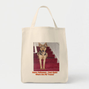 Tote Bag Halloween Berger Allemand Chien Où Sont Mes Traite