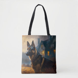 Tote Bag Halloween berger allemand effroi