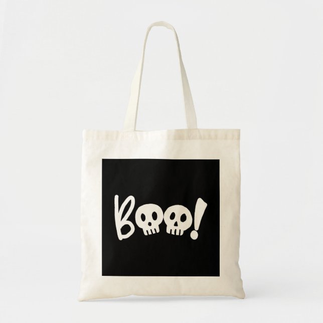Tote Bag Halloween Boo effrayer (Devant)