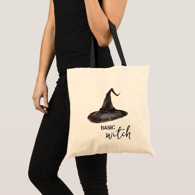 Tote Bag Halloween Casquette de la sorcière de base (Devant (produit))