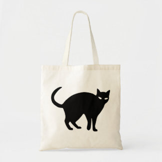 Tote Bag Halloween Chat Noir Éffrayant Angry Tête Animal An