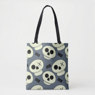 Tote Bag Halloween crâne mignon avec boo enfant sans soudur