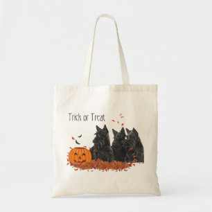 Tote Bag Halloween des Terriers écossais