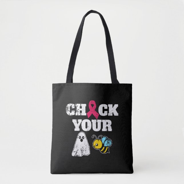 Tote Bag Halloween du cancer du sein (Devant)