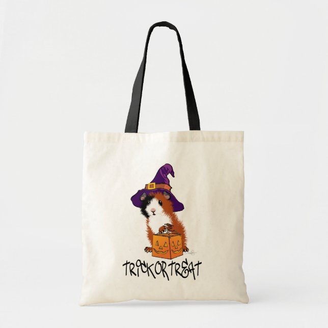Tote Bag Halloween du cochon de Guinée (Devant)