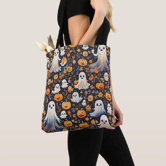 Tote Bag Halloween éffrayant Cute Fantôme