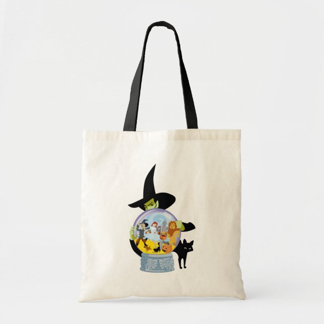 Tote Bag Halloween en cristal de sorcière méchante (Devant)