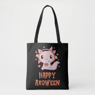 Tote Bag Halloween Femmes Filles Jouer Jeu Axolotl Enfants