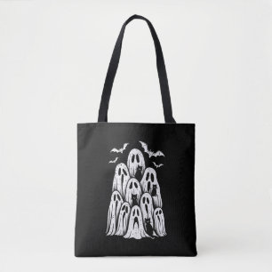 Tote Bag Halloween Ghost Chats Lover automne Éffrayante sai