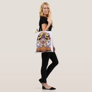 Tote Bag Halloween Golden Retriever