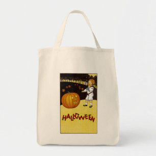 Tote Bag Halloween Jack o'Lantern Citrouille Patch