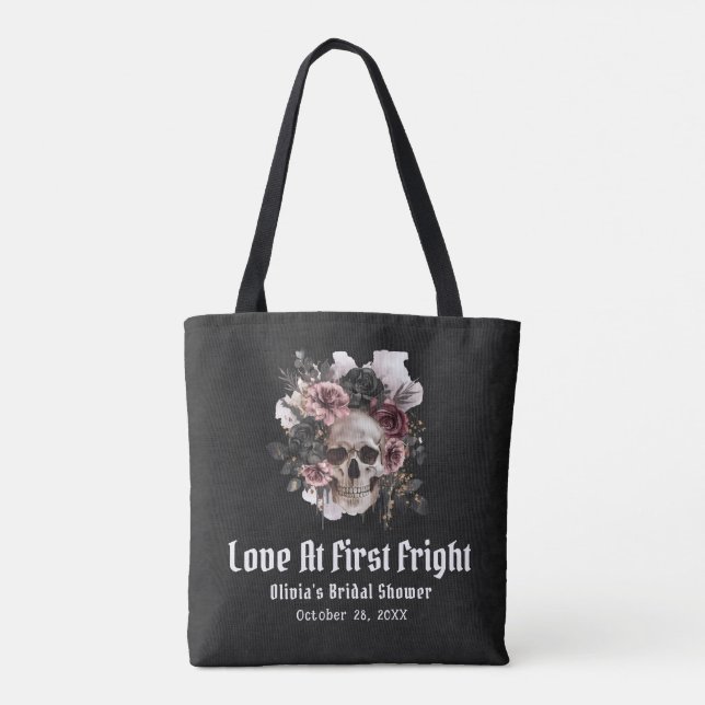 Tote Bag Halloween L'amour du crâne à la première Fête des  (Dos)