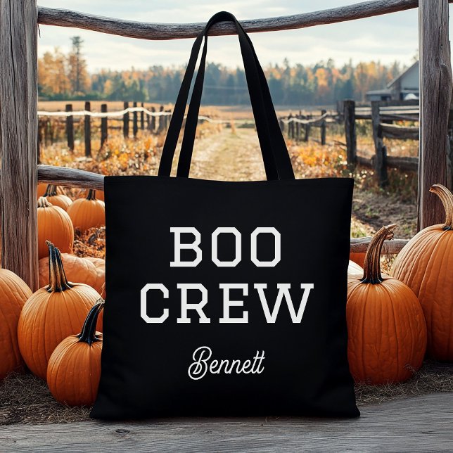 Tote Bag Halloween monogramme de l'équipage de bateau (Créateur téléchargé)