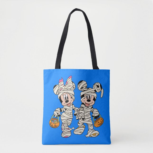 Tote Bag Halloween Mummy Mickey & Minnie (Devant)