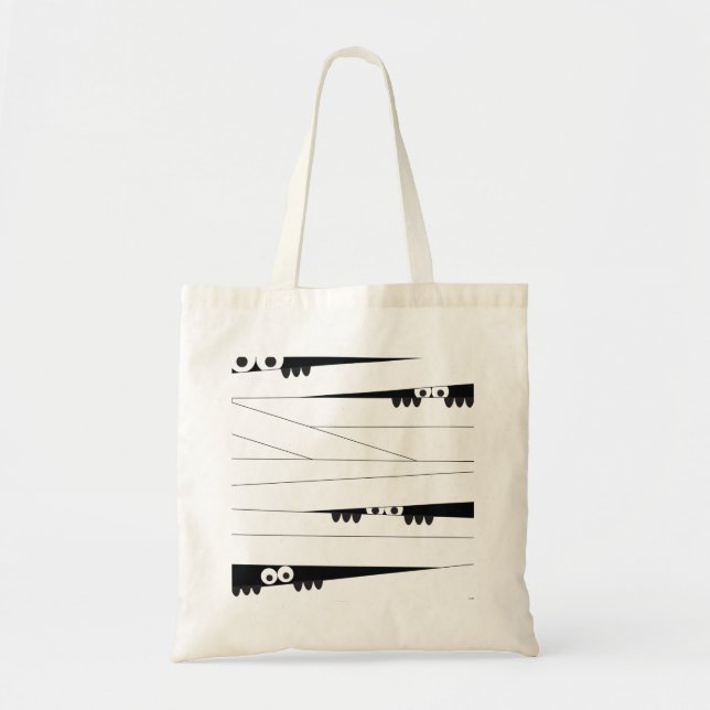 Tote Bag Halloween Peeking maman (Devant)