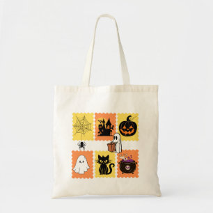 Tote Bag Halloween Postage Timbre Collection - Mignonne Éff