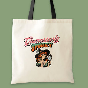Tote Bag Halloween sorcière Vintage flambant Éffrayant