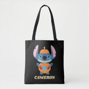 Tote Bag Halloween Stitch Citrouille