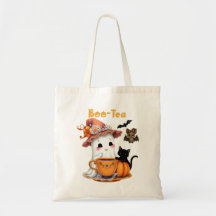 Halloween Trick ou Treat mignon Chat Fantôme