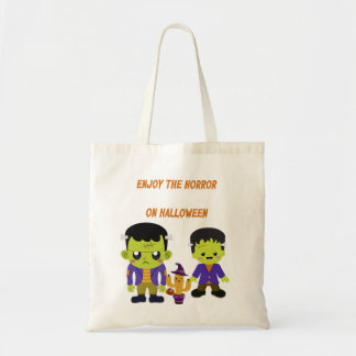 Tote Bag Halloween vert