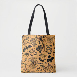 Tote Bag Halloween Vintage sans transparence